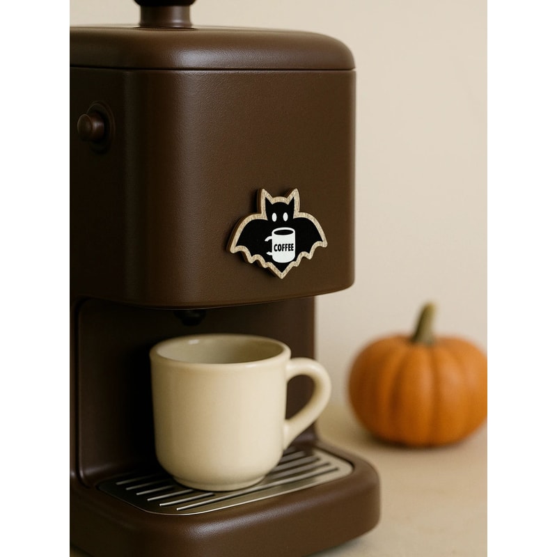 Cute Wooden Bat Coffee Cup Hanging Decor 4