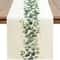 Green Eucalyptus Leaf Table Runner Decor 4