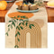 Bohemian Plant Linen Table Runner Decor 5