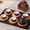 Walnut Wood Japanese Style Coaster Set 3