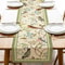Vintage Floral Birds Linen Table Runner 0