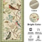 Vintage Floral Birds Linen Table Runner 5