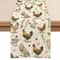 Rooster Butterfly Linen Table Runner 0