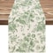 Chinoiserie Blue Floral Linen Table Runner 6