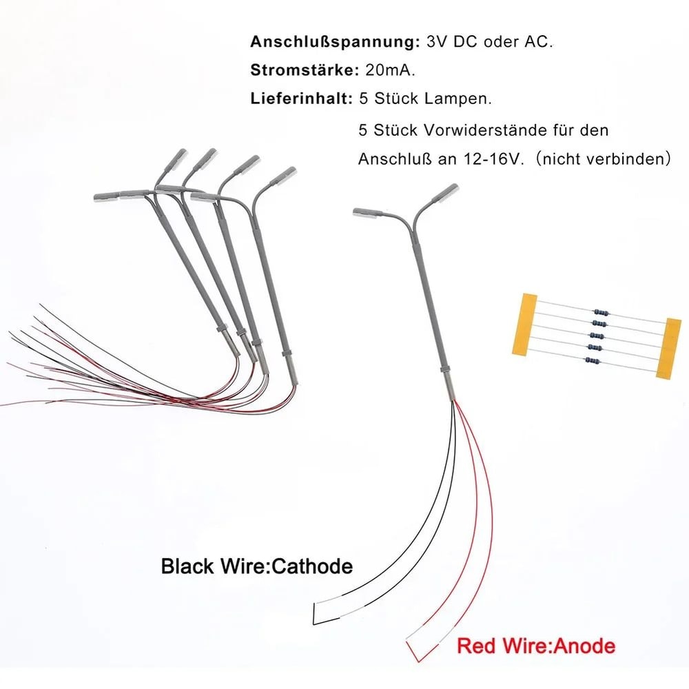Mini LED Street Lamp Model Set 7