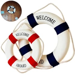 nautical life buoy wall decor