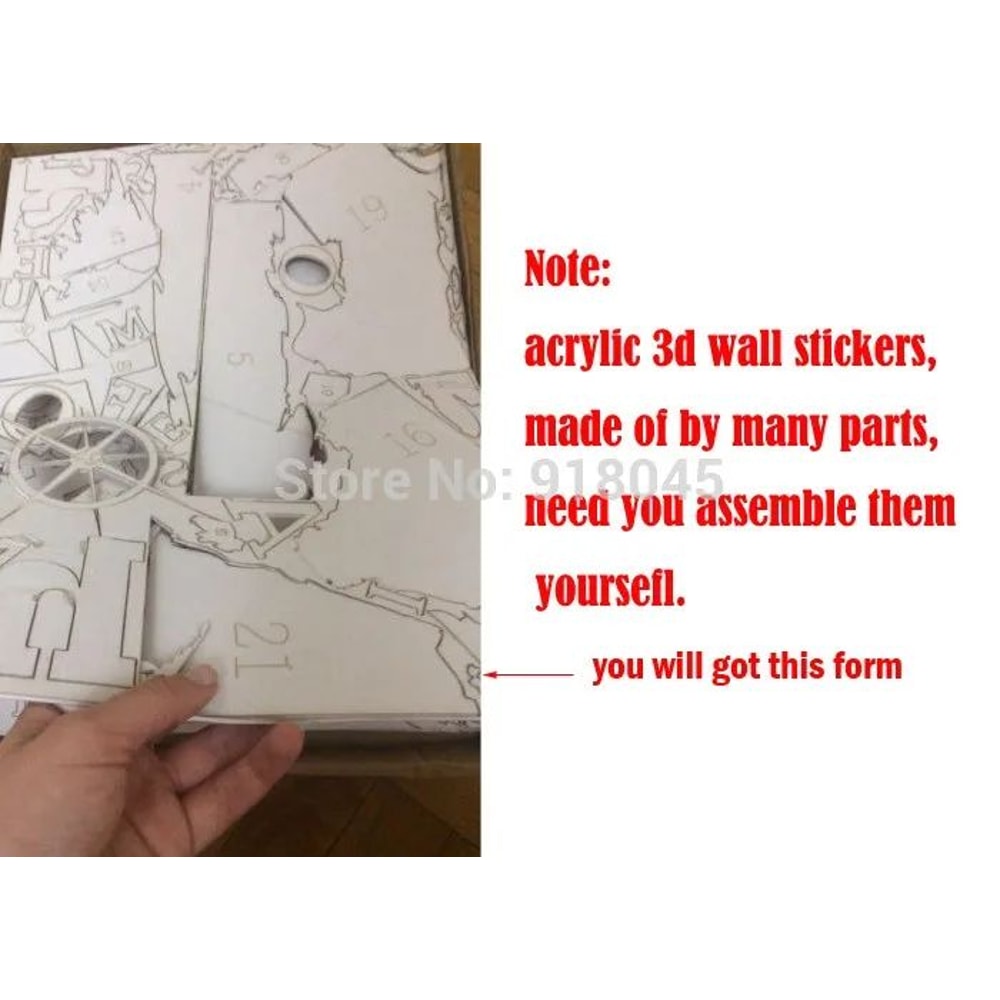 Chinese Fish Acrylic Mirror Wall Stickers 2