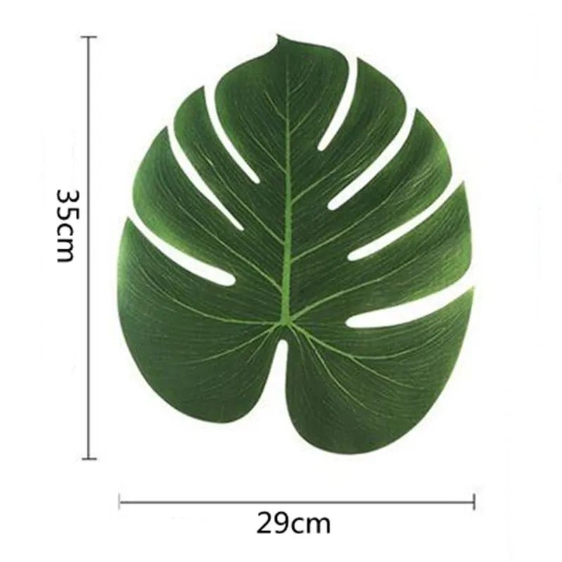 Artificial Tropical Palm Leaves Party Decor Set 8