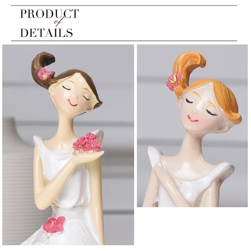 2 Piece Angel Fairy Resin Figurine Set 9