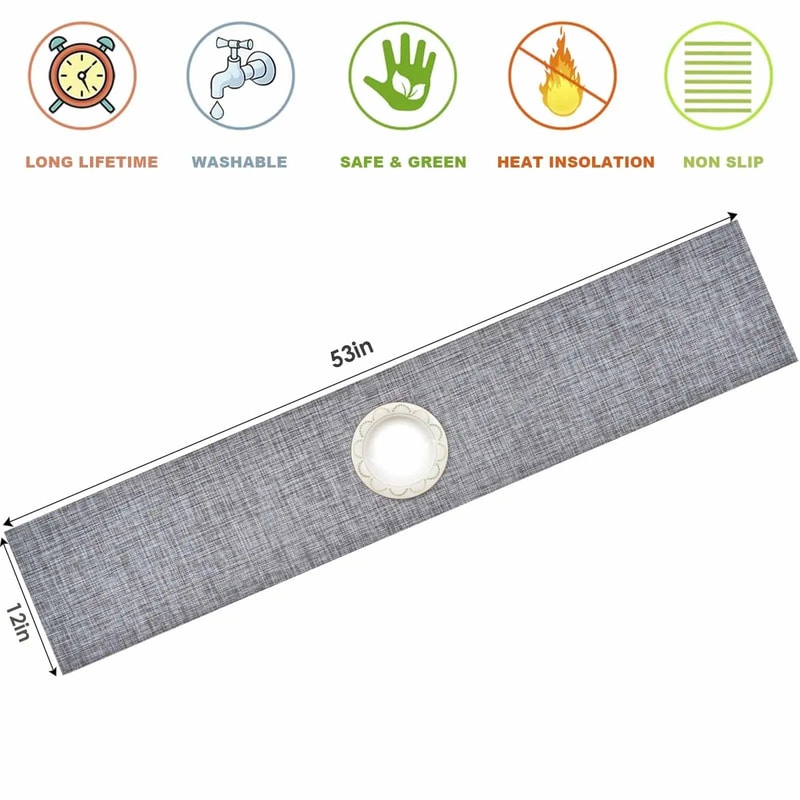 Heat Resistant PVC Table Runner Decor 1