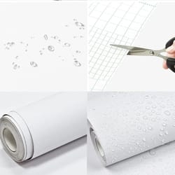 waterproof matte white self adhesive wallpaper