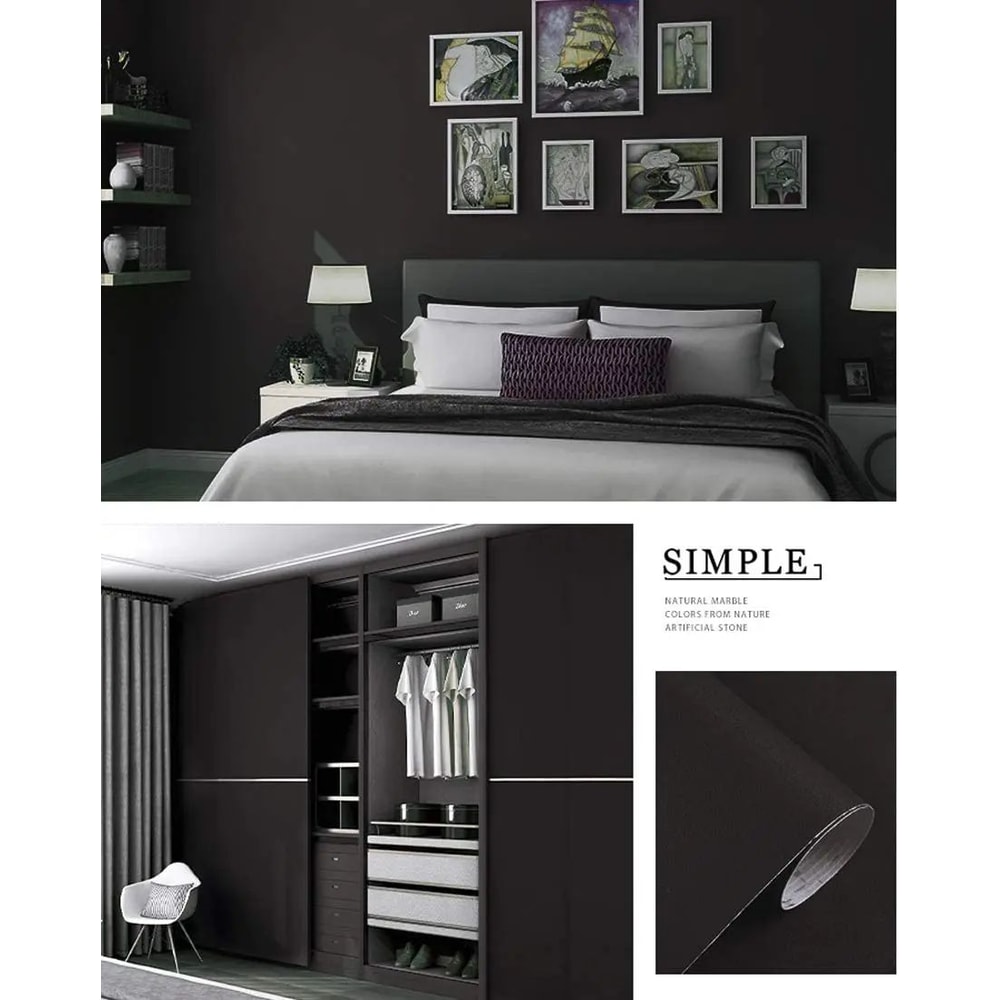 Waterproof Matte White Self Adhesive Wallpaper 13