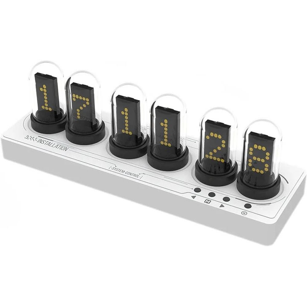 RGB Nixie Tube Style WiFi Alarm Clock With IPS Display 7