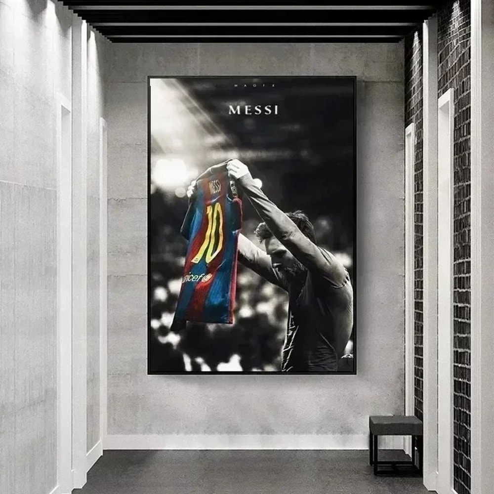 Lionel Messi Canvas Wall Art Poster 6