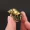 Vintage Brass Hermit Crab Figurine Decor 0