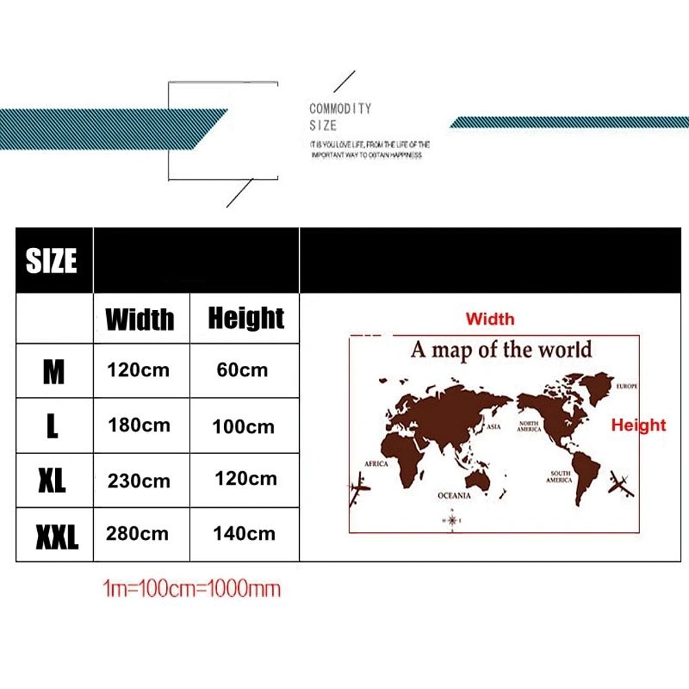 3D Acrylic World Map Wall Sticker For Home And Office Decor 5