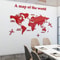 3D Acrylic World Map Wall Sticker For Home And Office Decor 11