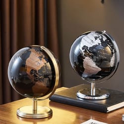 retro world globe educational desk decor for kids and home