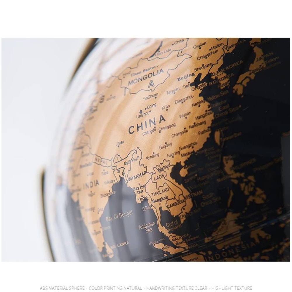 Retro World Globe Educational Desk Decor For Kids And Home 8