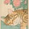 Japanese Cat Bathtub Canvas Wall Art Poster 12