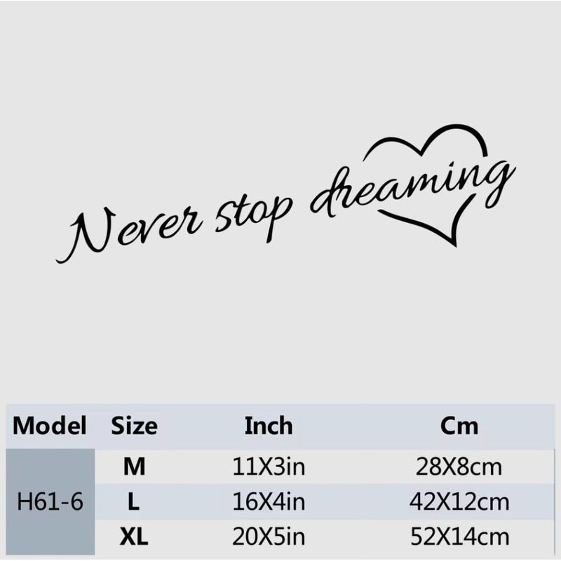 Inspirational Phrase Wall Sticker For Home Decor 12