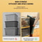 Yellow Foldable Transparent Storage Box Large Capacity Organizer 7