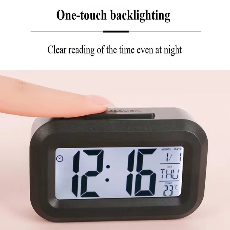 LED Digital Alarm Clock With Snooze And Calendar Display 4