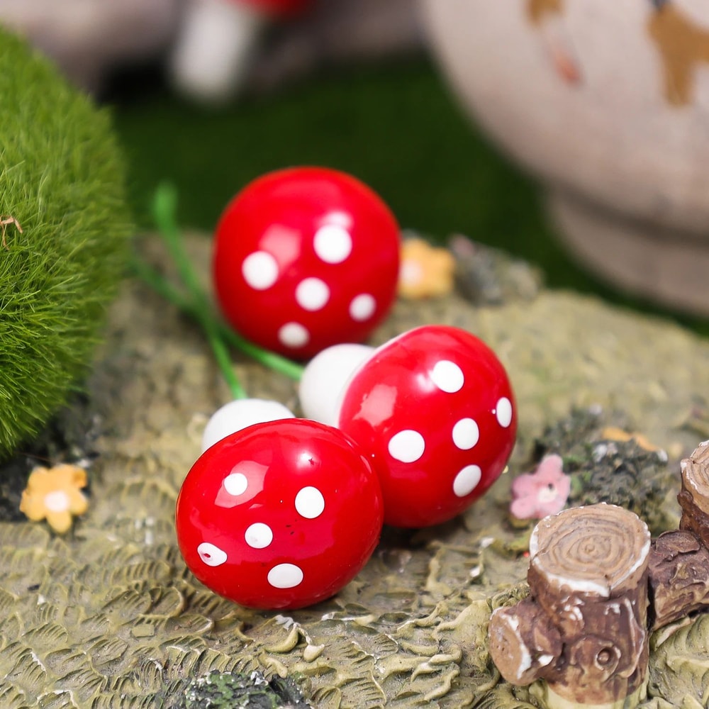 Mini Artificial Mushroom Decor For Fairy Garden And DIY Crafts 6