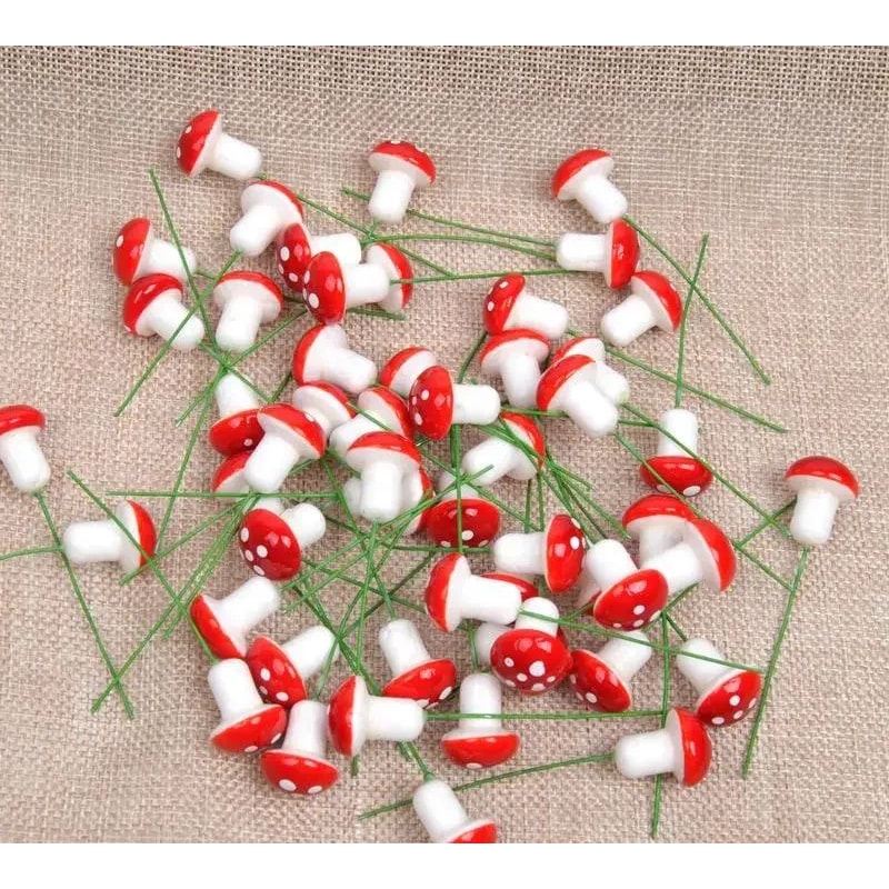 Mini Artificial Mushroom Decor For Fairy Garden And DIY Crafts 10