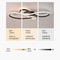 Modern Black LED Ceiling Chandelier Light Fixture 6