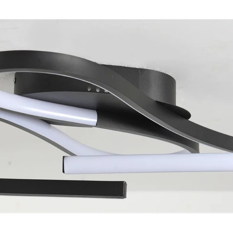 Modern Black LED Ceiling Chandelier Light Fixture 8