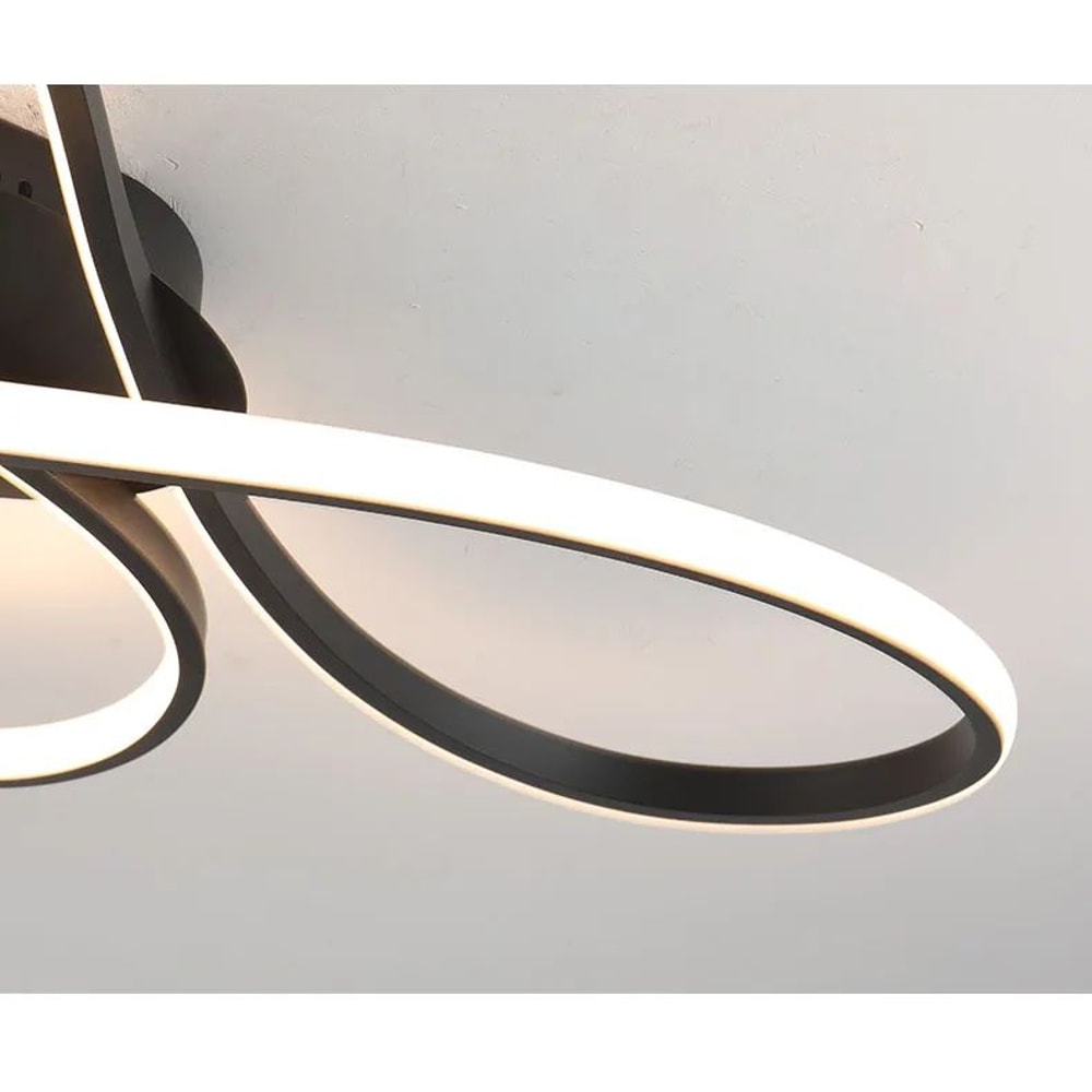 Modern Black LED Ceiling Chandelier Light Fixture 9