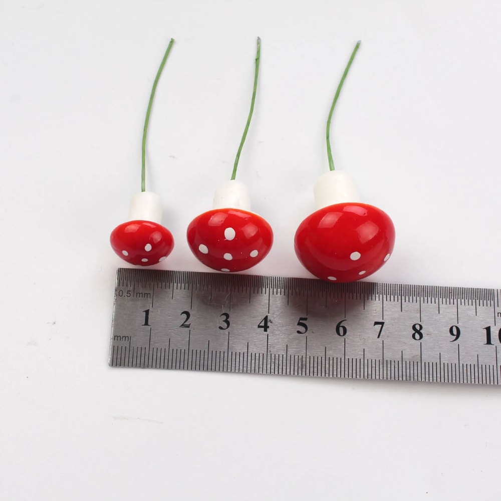 Mini Artificial Mushroom Decor For Fairy Garden And Bonsai 6
