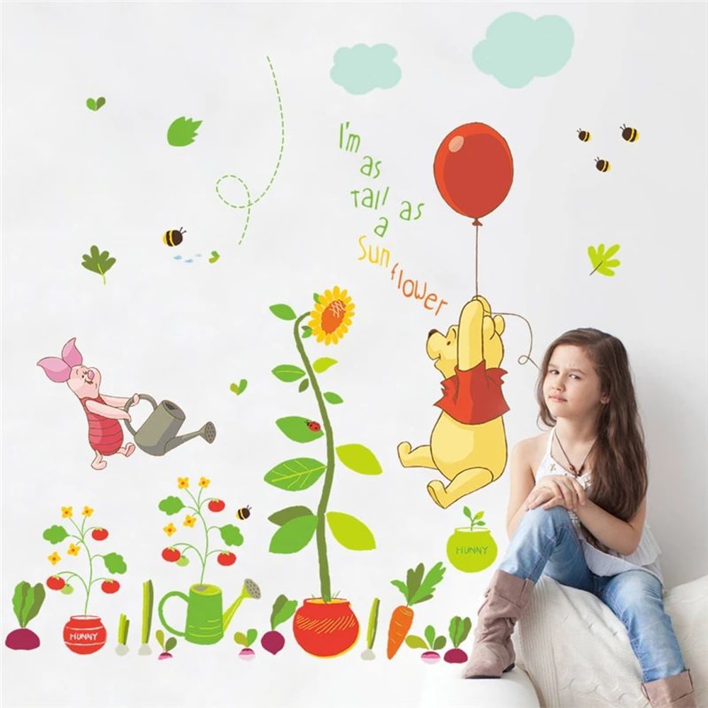 Cartoon Bear Wall Sticker For Kids Room Decoration 21
