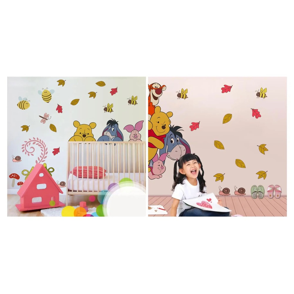 Cartoon Bear Wall Sticker For Kids Room Decoration 11