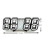 3D LED Digital Alarm Clock With Temperature Display 3