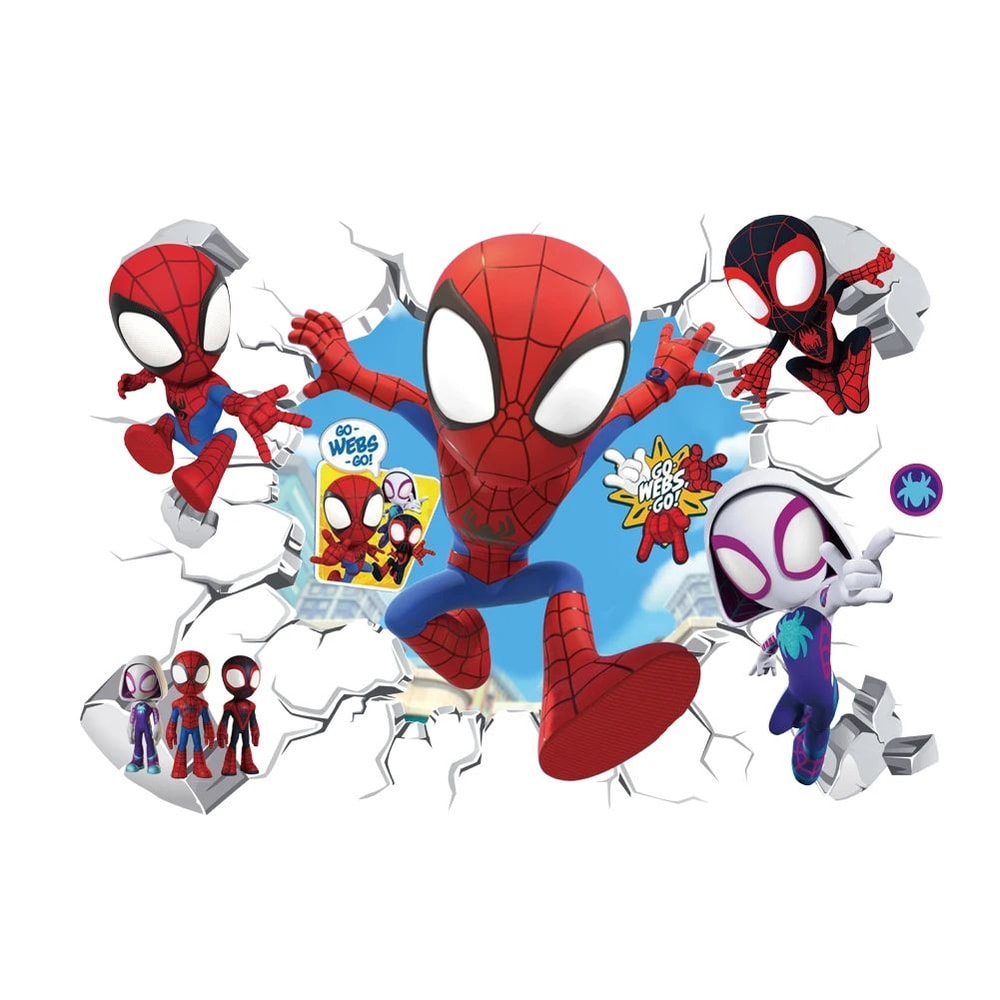 Mini Superhero Wall Stickers For Kids Room Decor 6