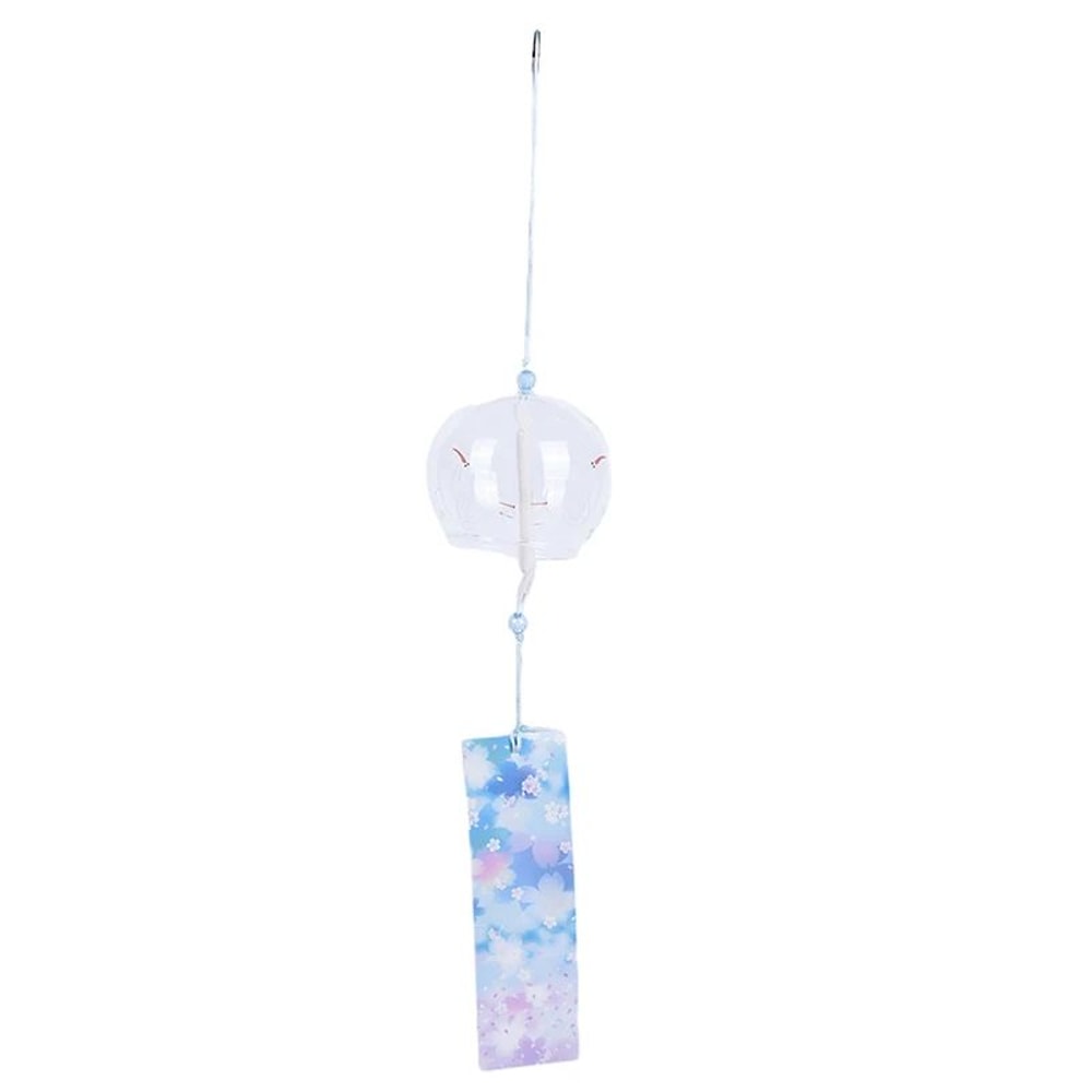 Japanese Sakura Glass Wind Chime Hanging Bell Decor 10