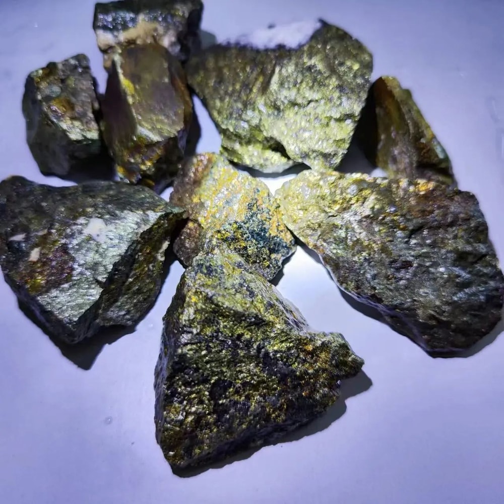 Natural Chalcopyrite Crystal Ore Stone Teaching Specimen 6