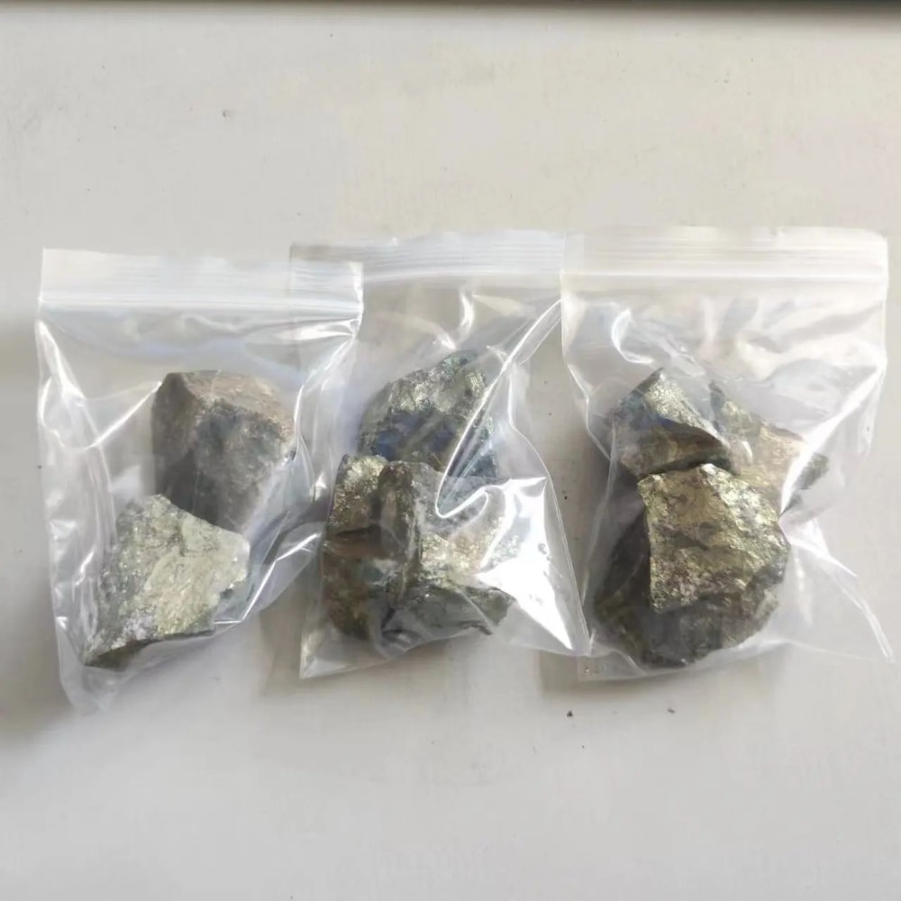Natural Chalcopyrite Crystal Ore Stone Teaching Specimen 8
