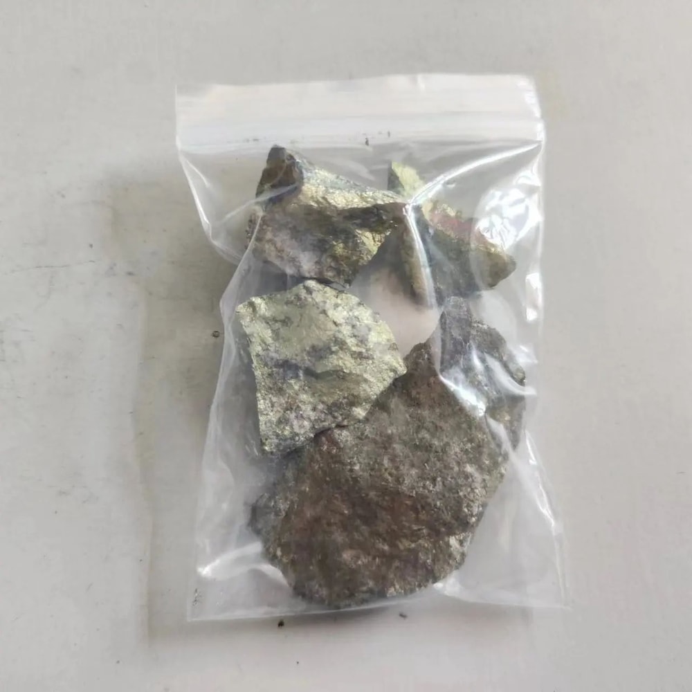 Natural Chalcopyrite Crystal Ore Stone Teaching Specimen 9