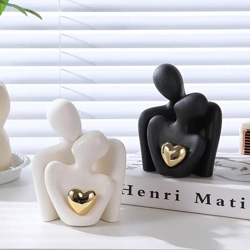 Love Embrace Couple Statue Romantic Bedroom Decor 7
