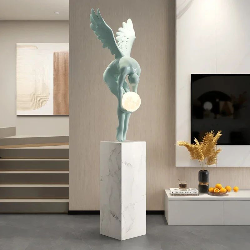 Luminous Wing Sculpture Nordic Style Resin Home Decor 4