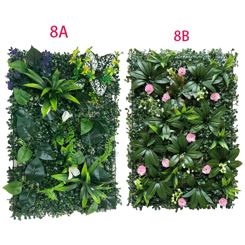Artificial Green Plant Wall Panel For Garden And Event Decor 0