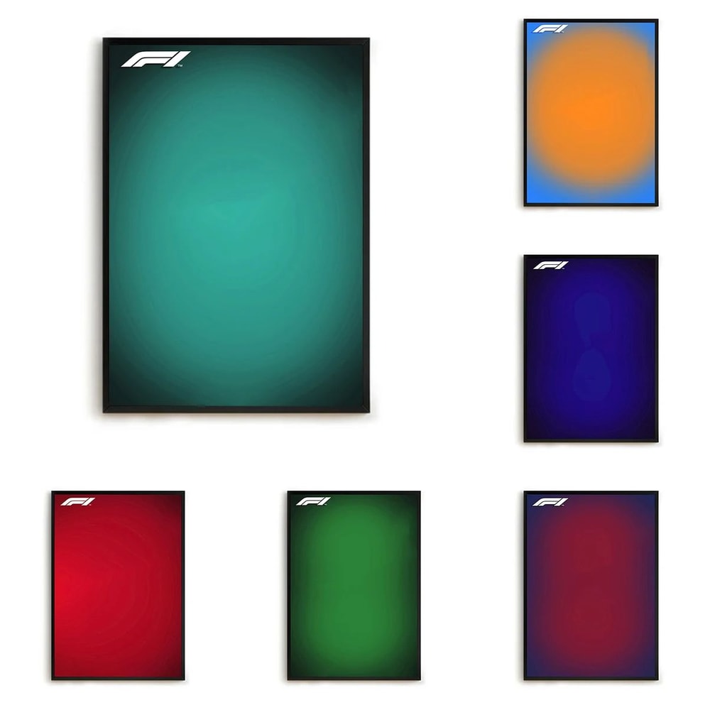 Minimalist Formula 1 Canvas Poster Wall Art 0