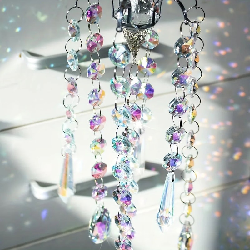 Crystal Chandelier Wind Chimes Rainbow Suncatcher 3