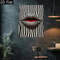 Abstract Striped Lips Canvas Wall Art Poster 4