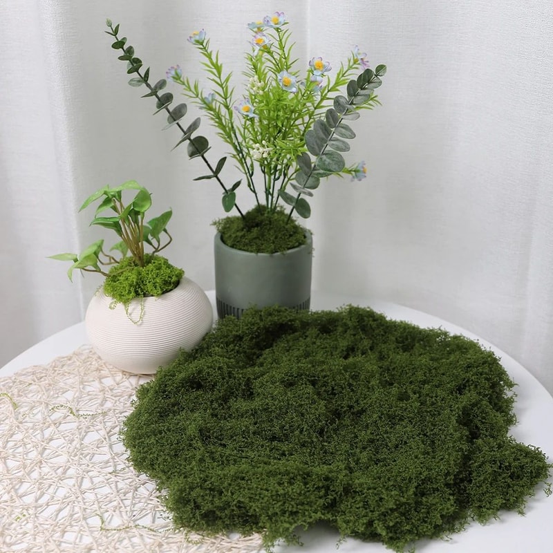 Artificial Green Moss For DIY Decor And Landscaping 8