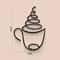 Black Metal Coffee Cup Wall Art Decor 7