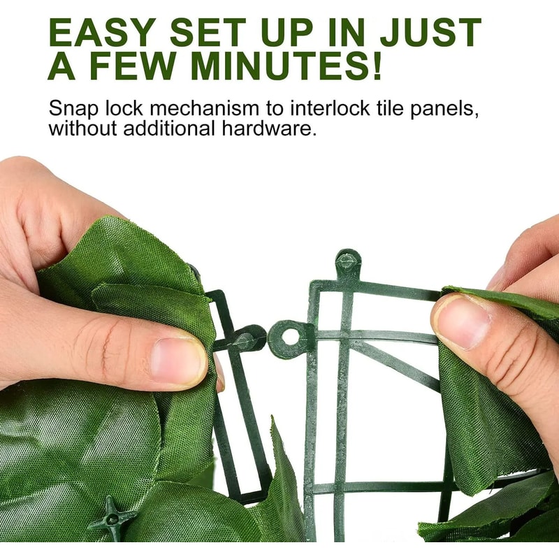 Artificial Ivy Privacy Fence Panel 4